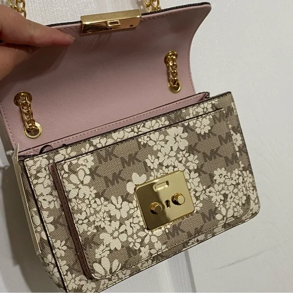 Michael Kors Pink Brandi Small Flap Shoulder Bag